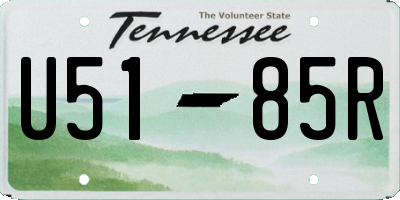 TN license plate U5185R