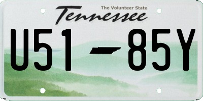 TN license plate U5185Y