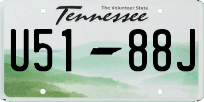 TN license plate U5188J