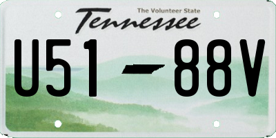 TN license plate U5188V