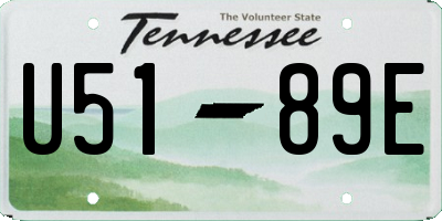 TN license plate U5189E