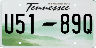 TN license plate U5189Q