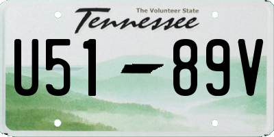 TN license plate U5189V