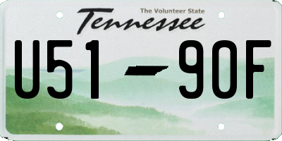TN license plate U5190F