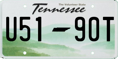 TN license plate U5190T