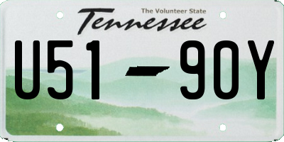 TN license plate U5190Y
