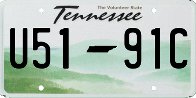 TN license plate U5191C