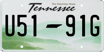 TN license plate U5191G