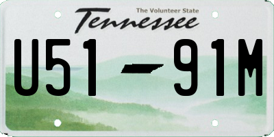 TN license plate U5191M