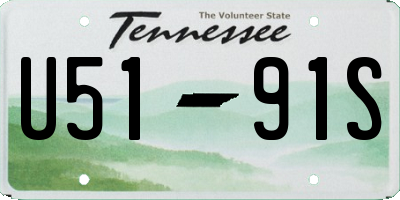 TN license plate U5191S