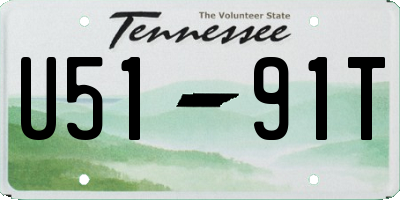 TN license plate U5191T