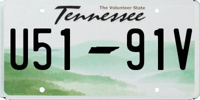 TN license plate U5191V