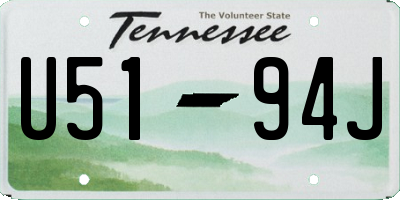 TN license plate U5194J