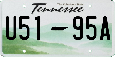 TN license plate U5195A