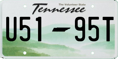 TN license plate U5195T