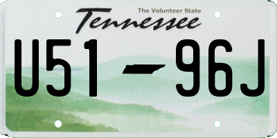 TN license plate U5196J
