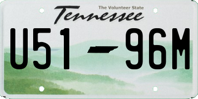 TN license plate U5196M