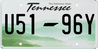 TN license plate U5196Y
