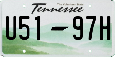 TN license plate U5197H