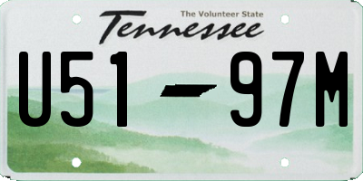 TN license plate U5197M