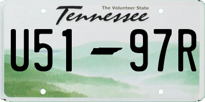 TN license plate U5197R