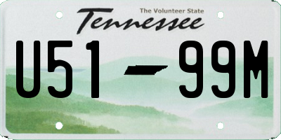 TN license plate U5199M