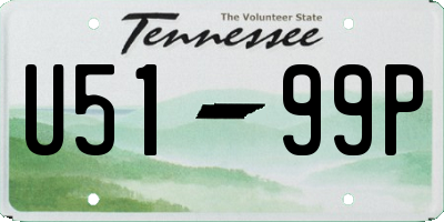 TN license plate U5199P