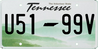 TN license plate U5199V