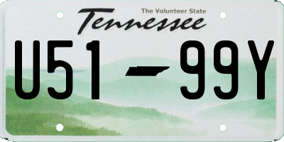 TN license plate U5199Y