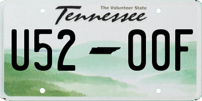 TN license plate U5200F