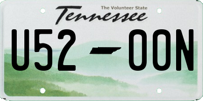 TN license plate U5200N