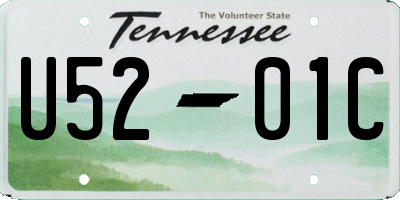 TN license plate U5201C
