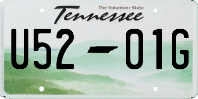 TN license plate U5201G