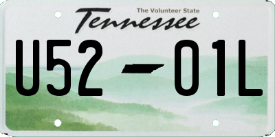 TN license plate U5201L