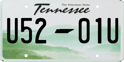 TN license plate U5201U