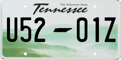 TN license plate U5201Z