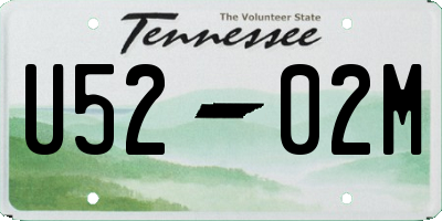 TN license plate U5202M