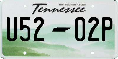 TN license plate U5202P
