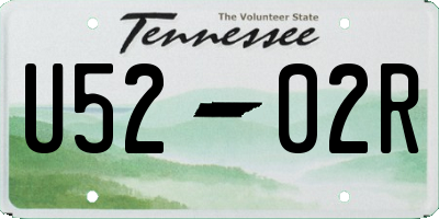 TN license plate U5202R