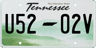 TN license plate U5202V