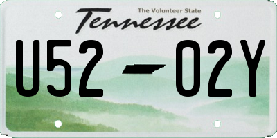 TN license plate U5202Y