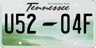 TN license plate U5204F