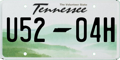 TN license plate U5204H
