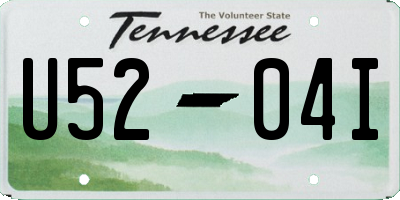 TN license plate U5204I