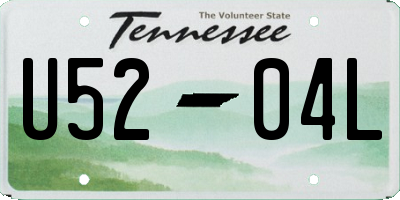 TN license plate U5204L