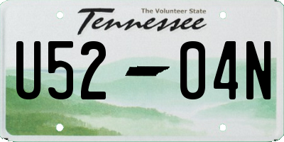 TN license plate U5204N