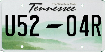 TN license plate U5204R