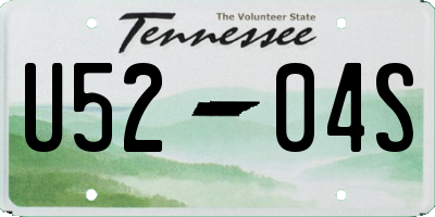 TN license plate U5204S