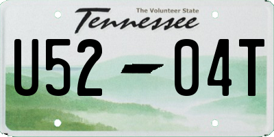 TN license plate U5204T