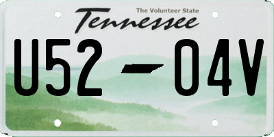 TN license plate U5204V